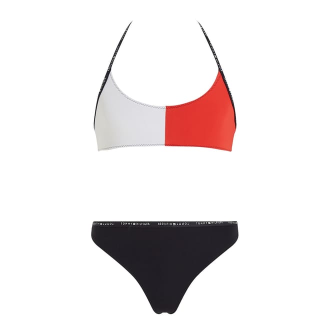 Color Block 2 Piece Bikini Set