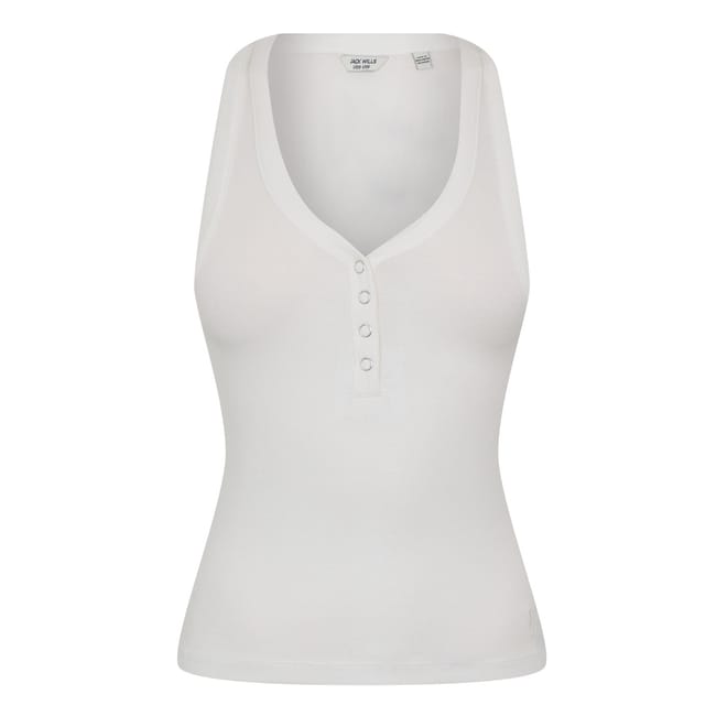 Polo Henley Collar Ribbed Vest