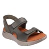 Mens Slip Ins   Quarter Strap Sandal Flat Sandals