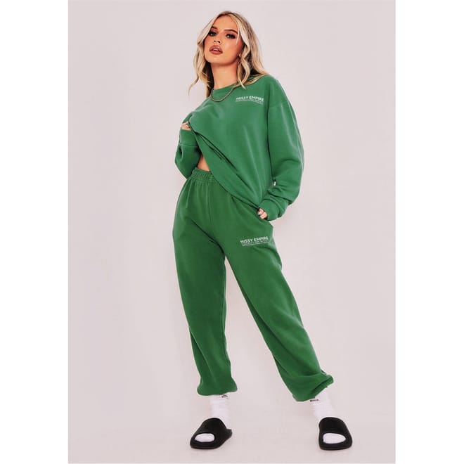 Empire Text Oversized Joggers