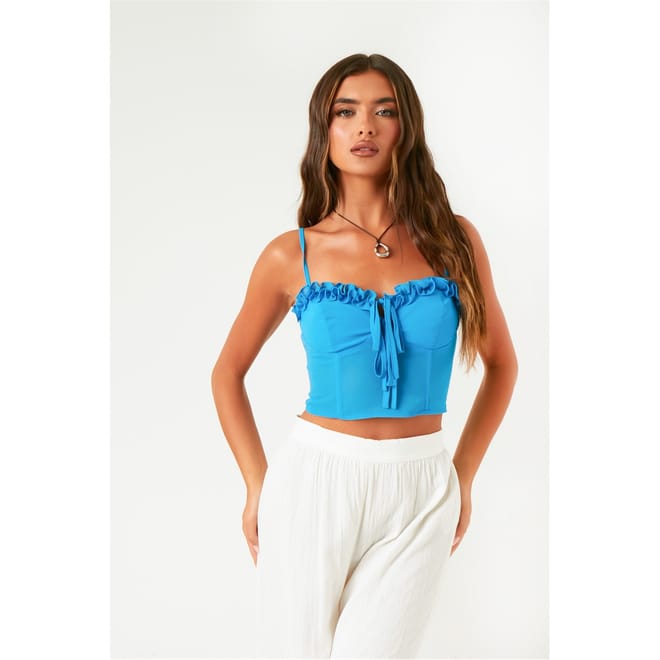 Front Strappy Corset Top