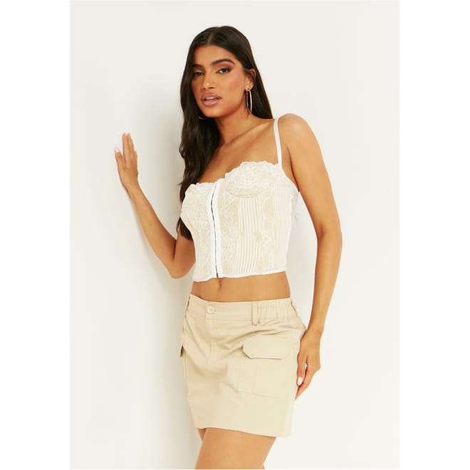 Detail Cargo Mini Skirt