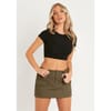Detail Cargo Mini Skirt