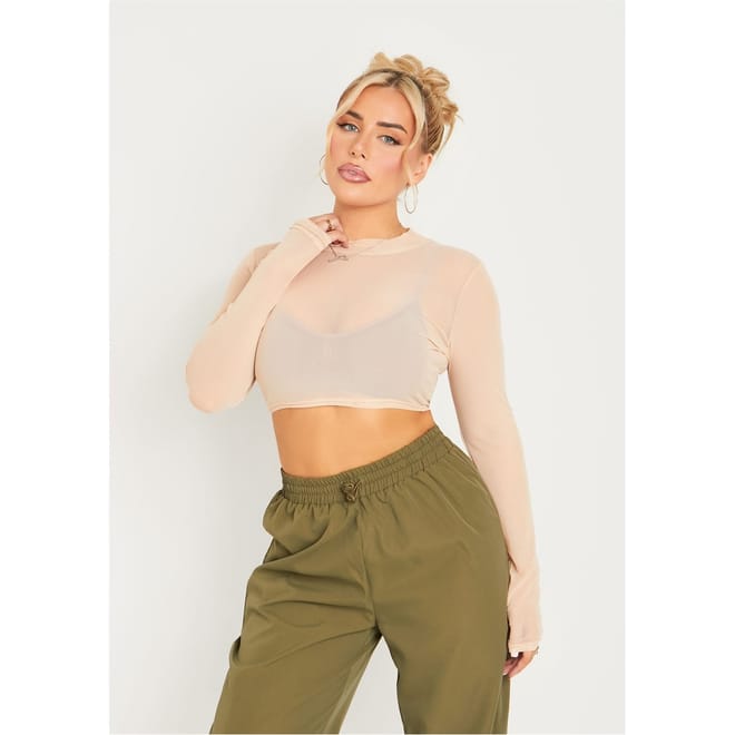 Long Sleeve Crop Top