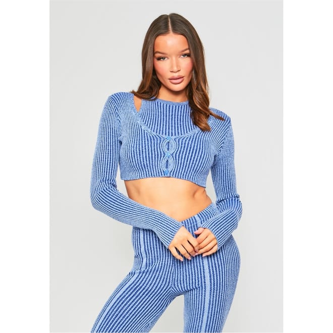 Rib Knit Button Up Cardigan