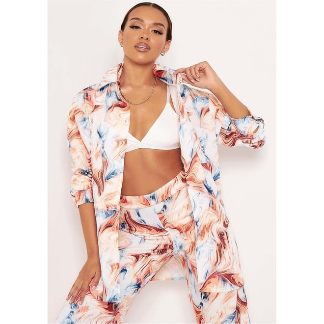 Print Oversized Shirt