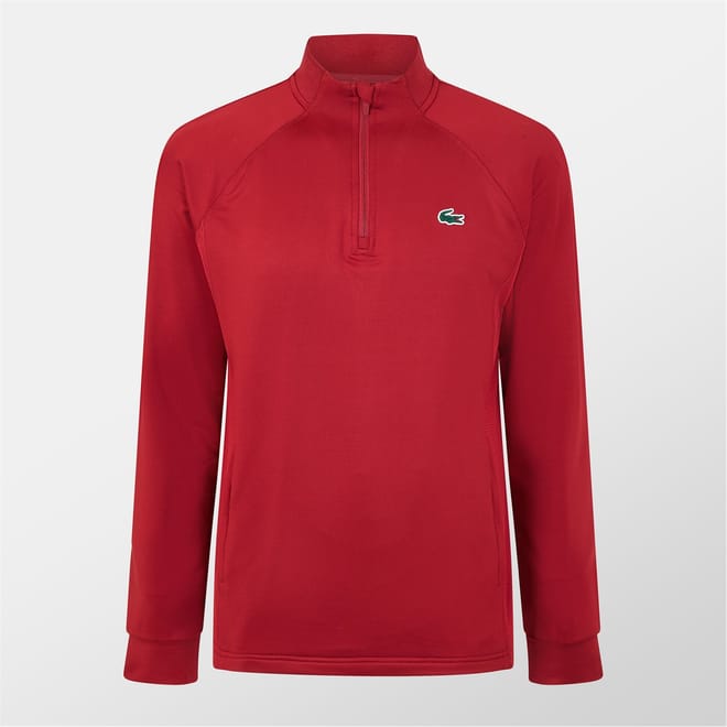 Solid Patterned Zip Neck Ribbed Cuff Running Jacket with Logo