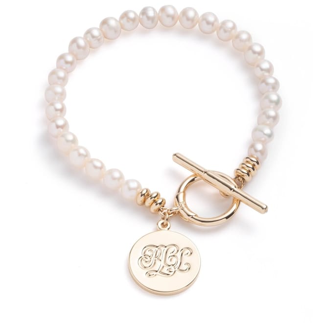 Pearl Jewel Bracelet with Logo