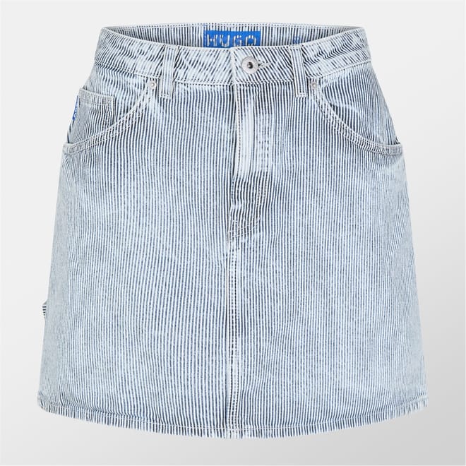 Gami 5 B Mini Stripe Patterned A-Line Skirt