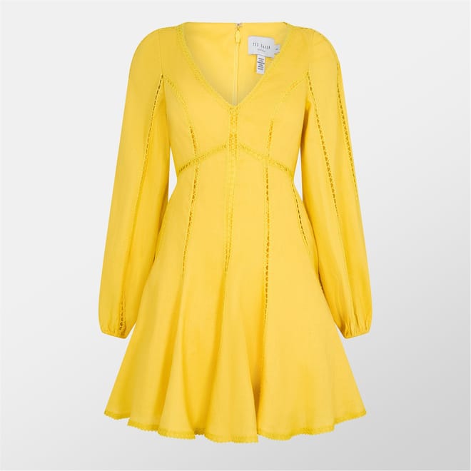 Emerda V-Neck Mini A-Line Dress