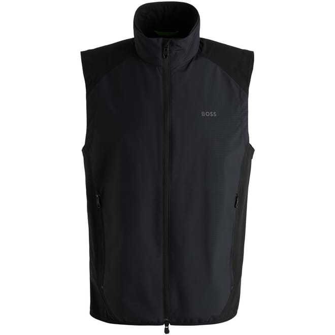 Solid Mock Neck Gilet