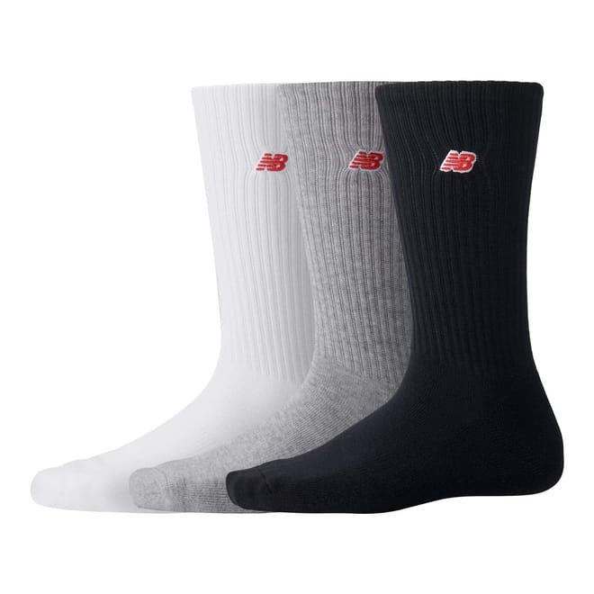 3 Pack Patch Logo Crew Socks