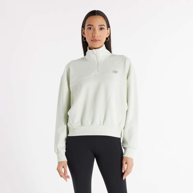 Tech Knit Oversized 1/4 Zip Top