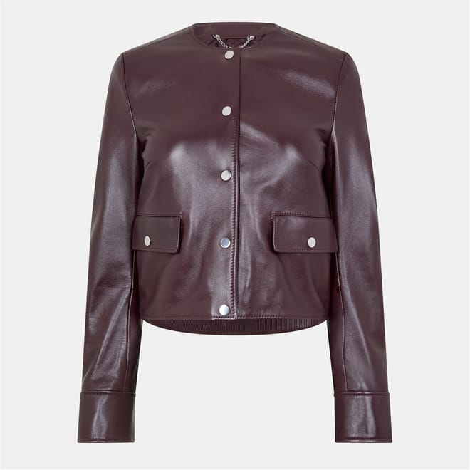 Samarie Ribbed Cuff Bomber Jacket