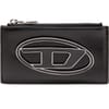Card Holder with Metal Logo and Key Ring