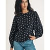 Regular Fit Crew Neck Long Sleeve Blouse