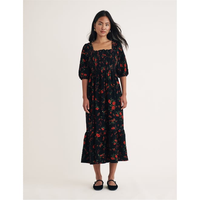 Elsa Square Neck Midi Dress