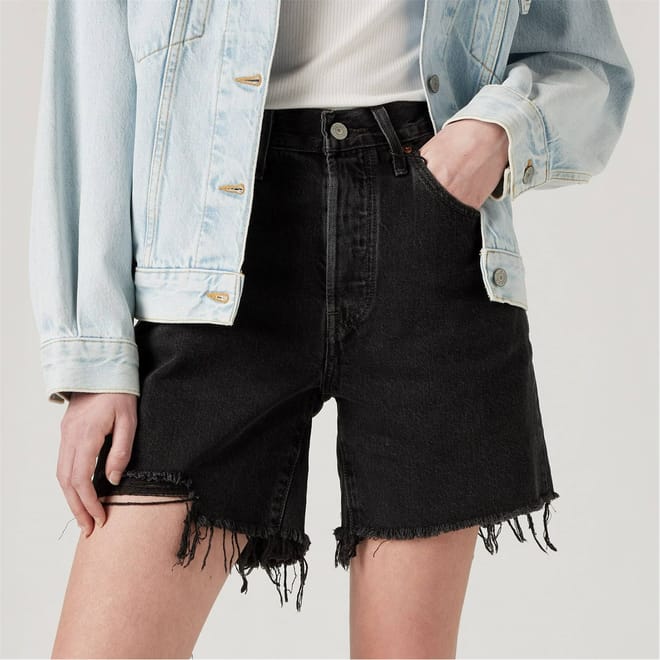 501 Mid Thigh Short Lunar Blac