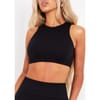 Ribbed Racer Crop Top