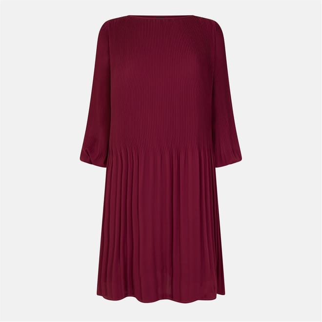 Boat Neck Mini Skater Dress