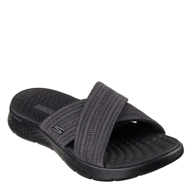 Womens Crossbodyand Slide W Memory Foam Strap Flip Flops