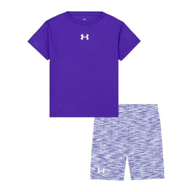 Crew Neck Short Sleeve T-Shirt and Cycling Shorts Set