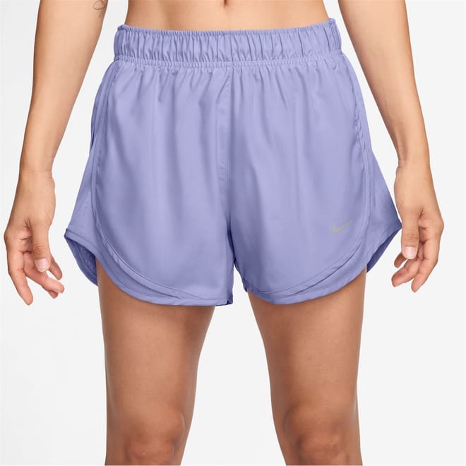 Womens Tempo Dri Fit Mid Rise Brief Lined Running Shorts