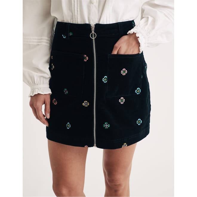 Dalong Mini Floral Patterned A-Line Skirt