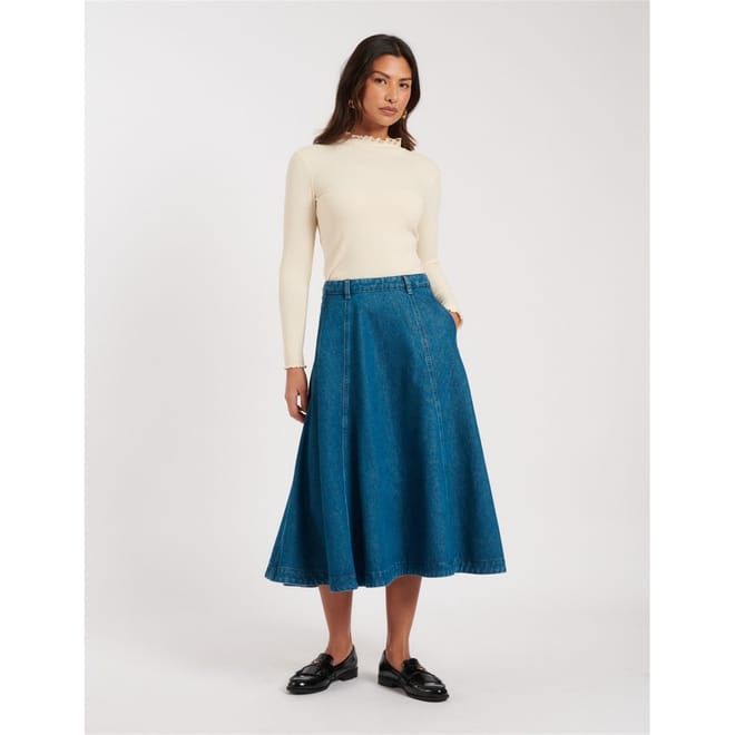 Pmna Midi A-Line Skirt