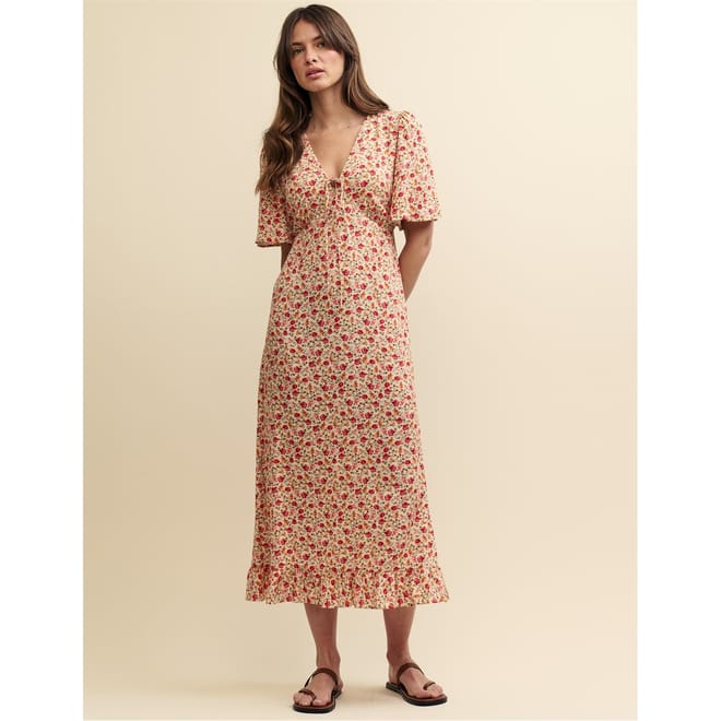 Dalia V-Neck Midi Dress
