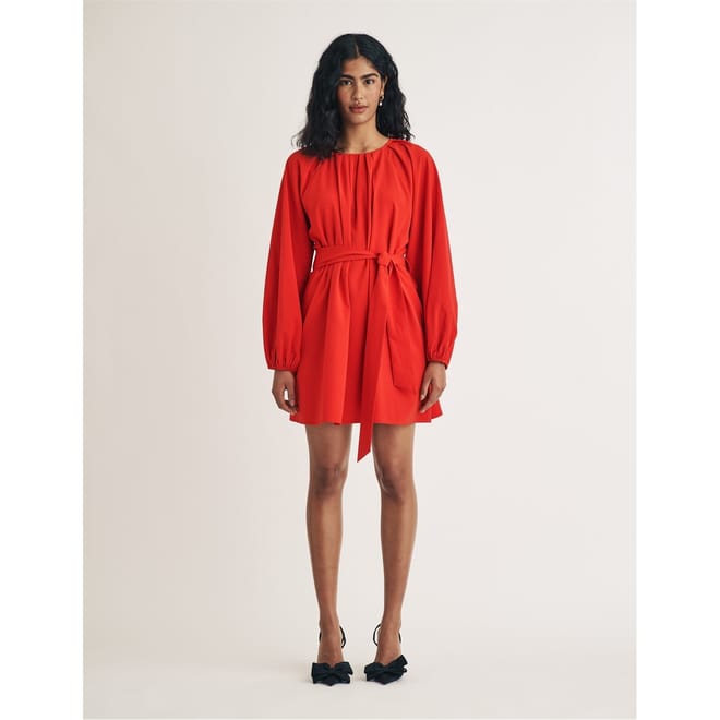 Mayall Crew Neck Mini A-Line Dress