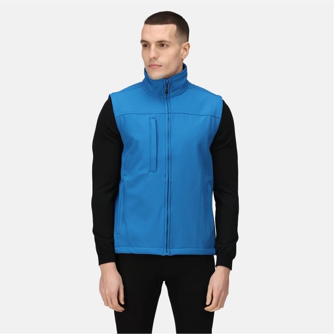 Zipped Pocket Mock Neck Gilet