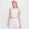 Cropped Crew Neck Regular Fit Tank