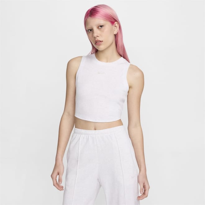 Cropped Crew Neck Regular Fit Tank