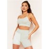Sport Colour Block Cross Back Strappy Gym Top
