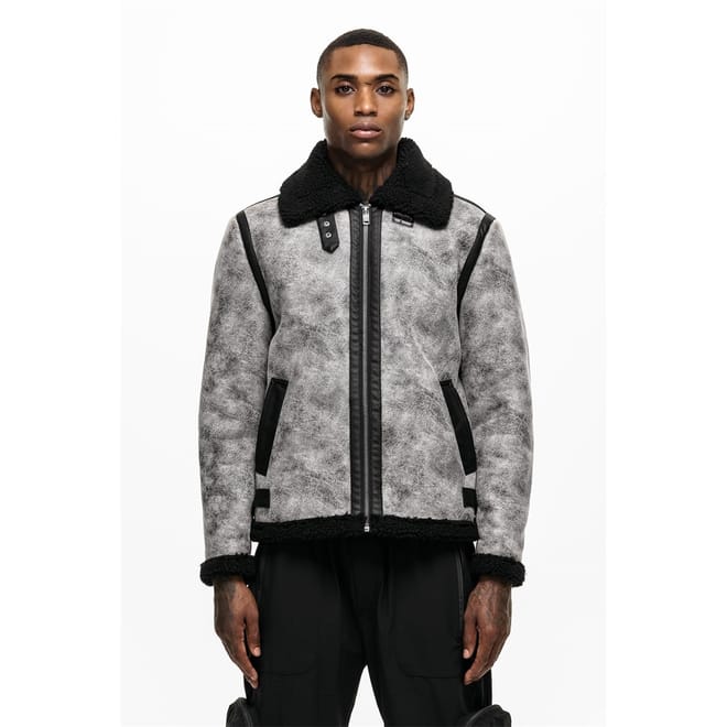 Shearling Jacket Grey