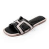 Open Toe Flat Slide Sandals