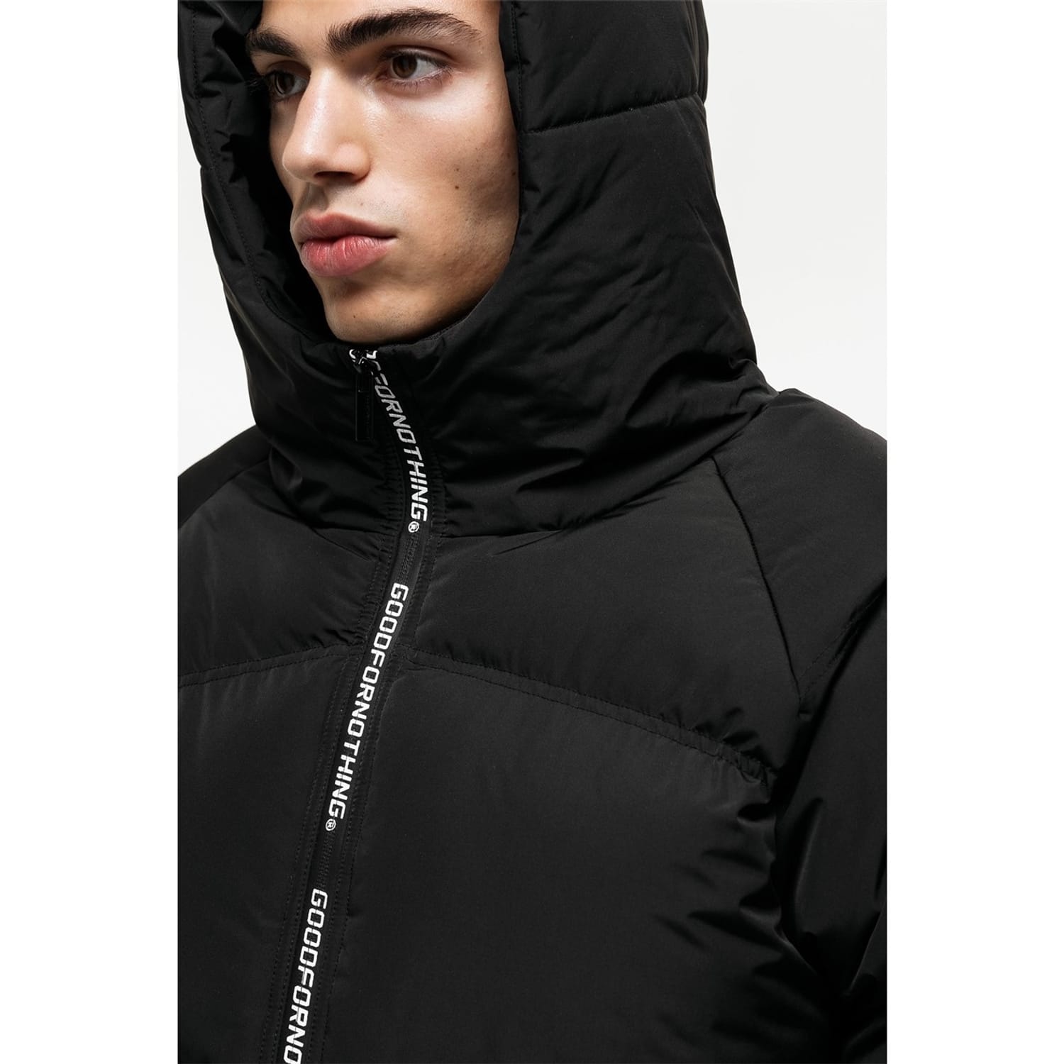 Hooded Puffer Good For Nothing Black Parka Good For Nothing Parka