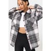Blend Check Overshirt Grey
