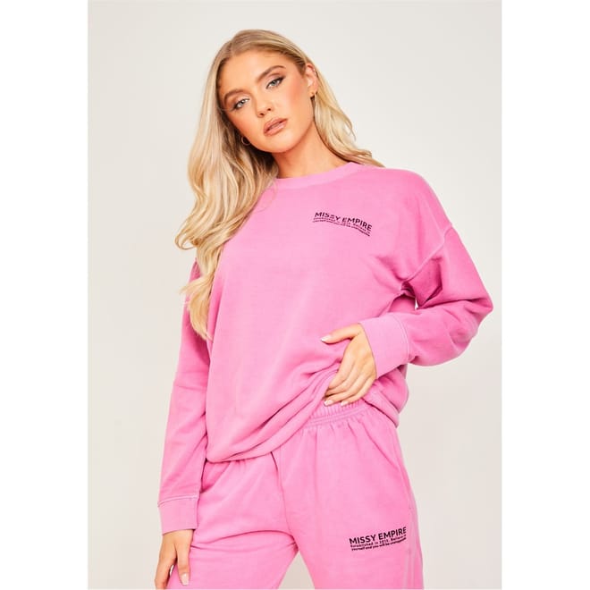 Empire Text Oversized Sweatshirt