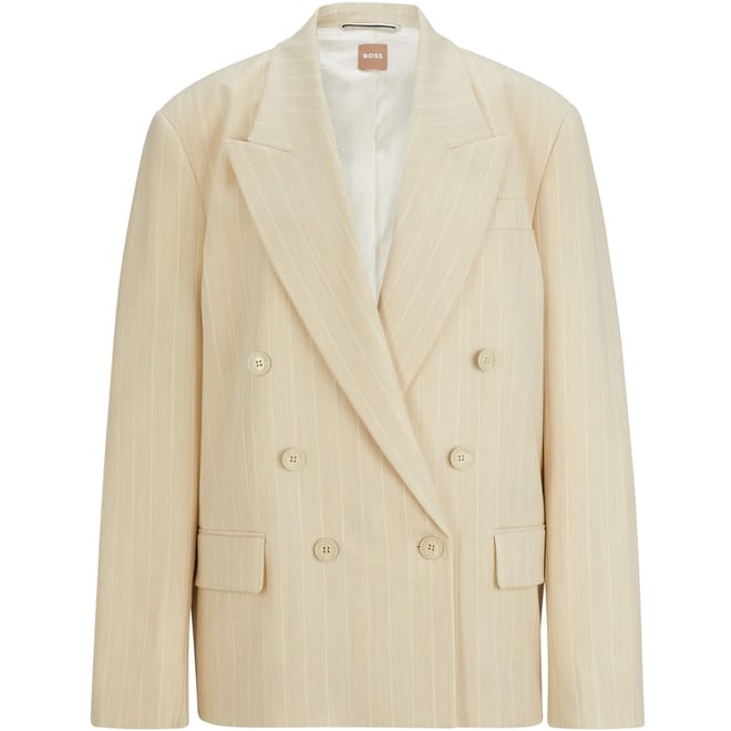 Jesona Relaxed Fit Striped Suit Jacket