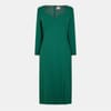 Dihera Notched Neck Midi Wrap Dress