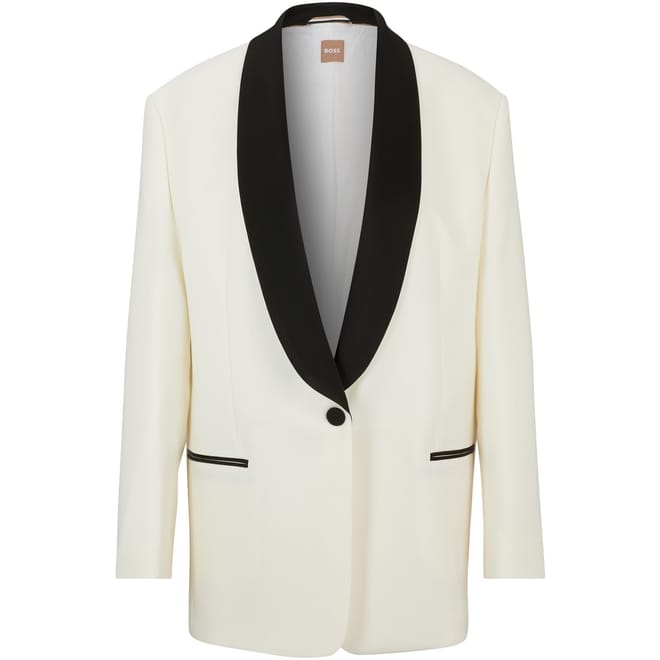 Shawl Neck Relaxed Fit Suit Jacket