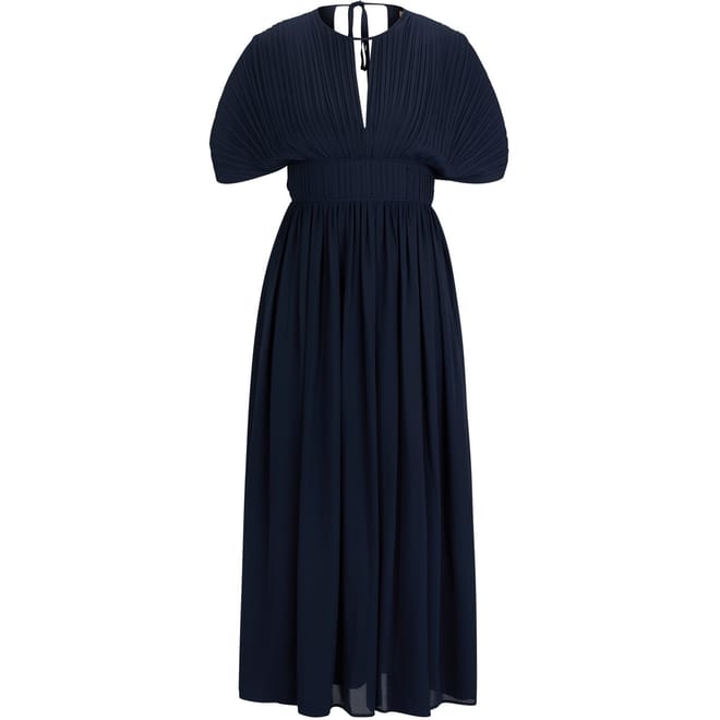 Drizzie V-Neck Midi Wrap Dress