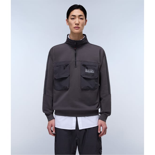 Tusco Ribbed Cuff Relaxed Fit Sweat Jacket