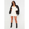 Back Knitted Mini Dress