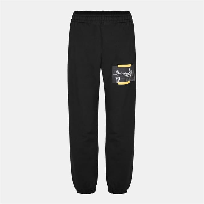 Striped Joggers with Ribbed Cuff