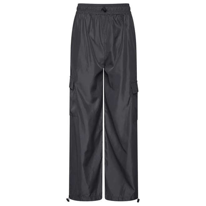 Satin Side Pocket Solid Patterned Combat Pants