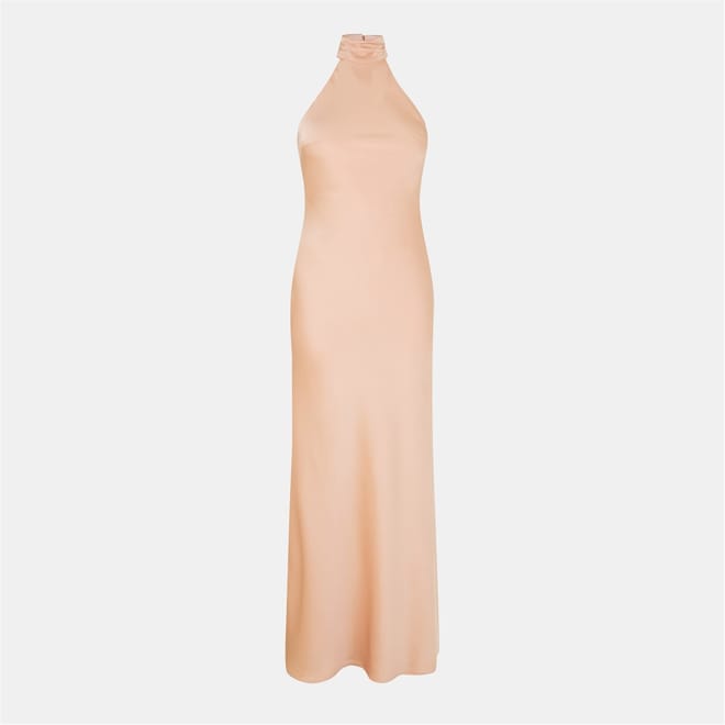 Lia Halter Neck Maxi Slip Dress