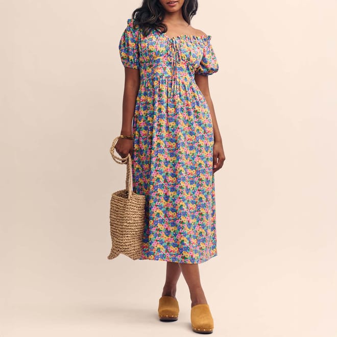 Genevieve Floral Midi Dress